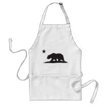 California Republic Bear - Black Apron
