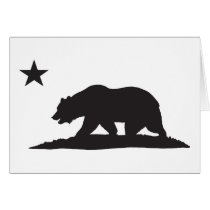 California Republic Bear - Black Cards