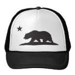 California Republic Bear - Black Mesh Hats