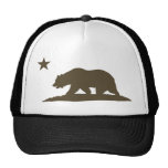 California Republic Bear - Brown Mesh Hats