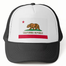 California Republic State Flag Trucker Hats
