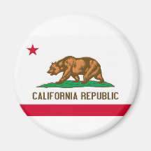 California Republic State Flag Refrigerator Magnets