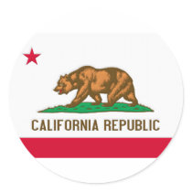 California Republic State Flag Stickers