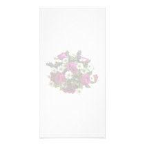California Roses and Monte Casino White Asters Photo Card Template