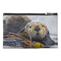 California Sea Otter - Cute Wildlife Travel Bag Travel Accessories Bag