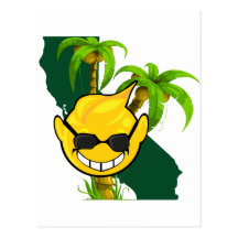 California Smiley Postcard