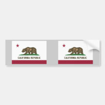California State Flag Bumper Sticker