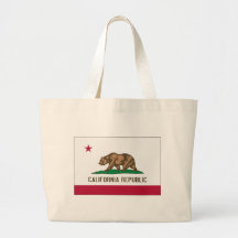 California State Flag Canvas Bags