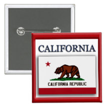 California State Flag Design Button