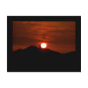 California Sunset Postcard