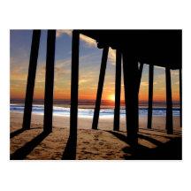 california sunset postcards