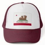 California Teddy Bear Flag hats
