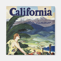 California This Summer Fridge Magnets