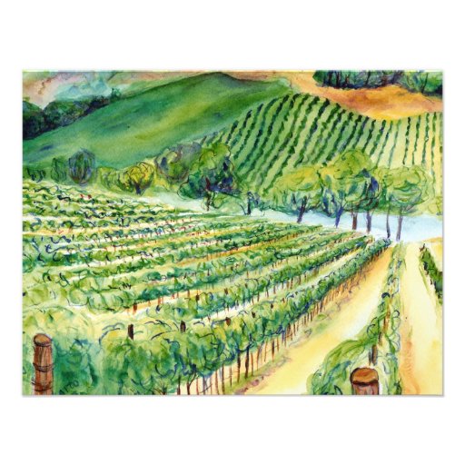 California Vineyard Invitation