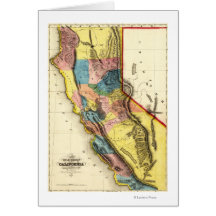 CaliforniaPanoramic Map Card