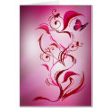 Caliope Card (Red/Pink)