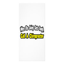 Call a Chiropractor Customized Rack Card