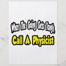 Call a Physicist Personalised Flyer