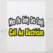 Call an Electrician Personalized Flyer