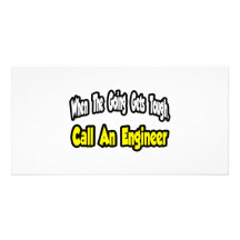 Call an Engineer Customised Photo Card