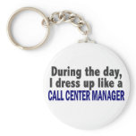Call Center Manager During The Day Key Chain