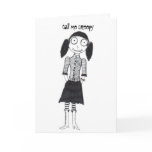 Call me creepy cards