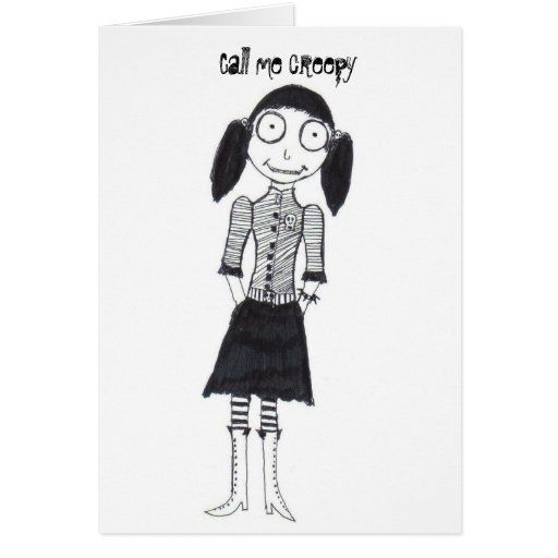 Call me creepy card