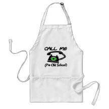 Call Me, I'm Old School With Retro Telephone Aprons