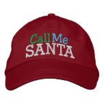 Call Me SANTA ... ; ) Cap by SRF embroidered hats