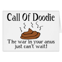 Call Of Doodie Greeting Card