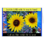 Call on the Lord greeting card