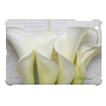calla lilies on script iPad mini case ipad mini cases