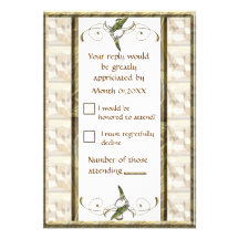 Calla Lilies RSVP Personalized Invitation