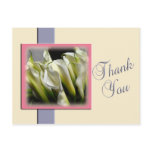 Calla Lilies Thank You Postcard Template