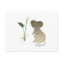 Calla lily and cute mouse postcards