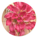 Calla Lily Pink Wedding Sticker