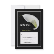 Calla Lily RSVP Wedding Invitation