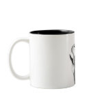 Calla lily sketch coffee mug black and white