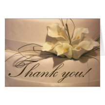 Calla Lily Thank you Cards