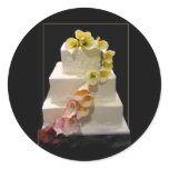 Calla lily wedding cake stickers
