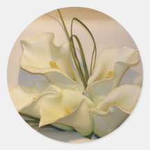 Calla lily wedding envelope seals sticker