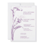 Calla Lily Wedding Invitation