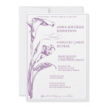 Calla Lily Wedding Invitation