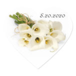 Calla Lily Wedding Invitation Envelope Seals stickers