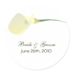 Calla Lily Wedding Stickers