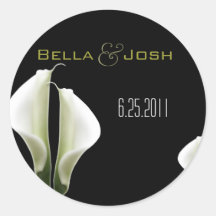 Calla Lily Wedding Stickers