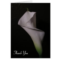 Calla Lily Wedding Thank You Cards