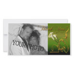 Calla Thank You Customized Photo Card