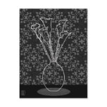 Callalily in Vase Iluustration Postcard