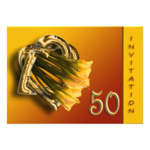 Callas Golden Wedding Anniversary Invitation
